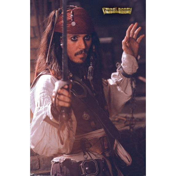 Disney Pirates: Black Pearl - Jonny Depp Wall Poster, 14.725" x 22.375"