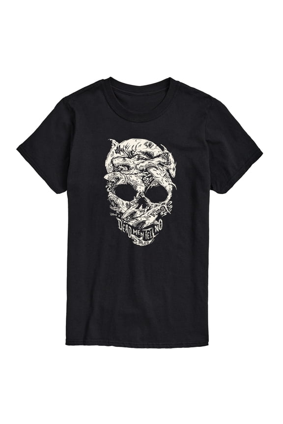 - Pirates Of The Caribbean - Pirates Shark Skull - Men's Short Sleeve Graphic T-Shirt