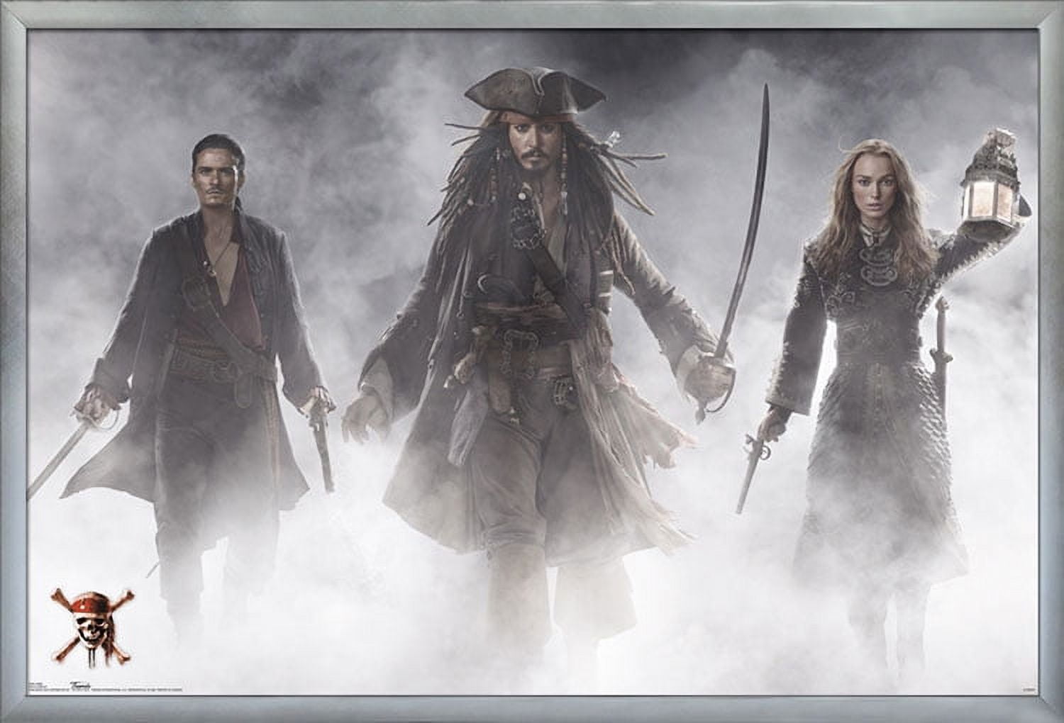 Disney Pirates of the Caribbean: At World's End - Group Wall Poster, 22.375" x 34", Framed
