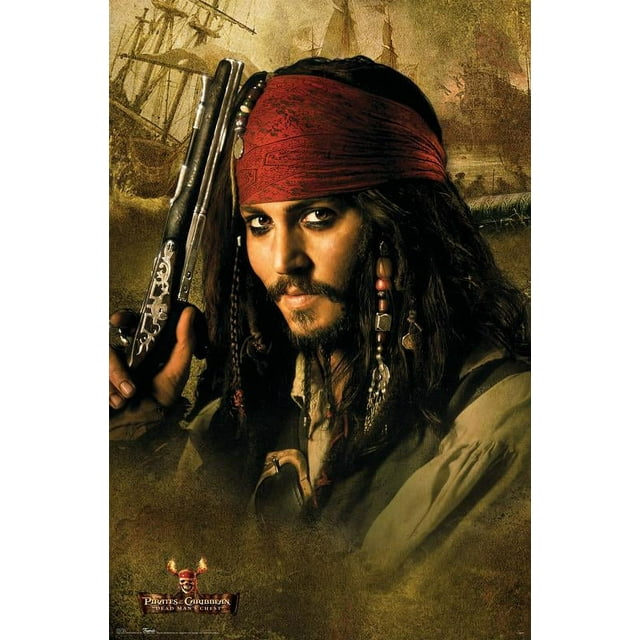 Disney Pirates of the Caribbean: Dead Man's Chest - Johnny Depp Wall Poster, 22.375" x 34"