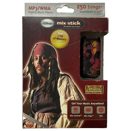 Disney Pirates of the Caribbean Mix Stick (1 GB) Digital Music MP3 Player