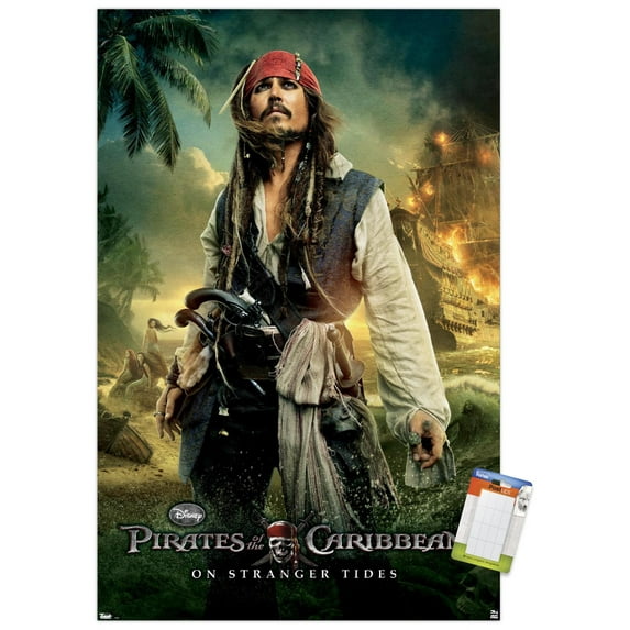 Disney Pirates of the Caribbean: On Stranger Tides - One Sheet 2 Wall Poster, 14.725" x 22.375"