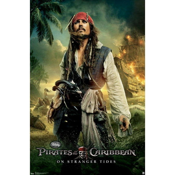 Disney Pirates of the Caribbean: On Stranger Tides - One Sheet 2 Wall Poster, 14.725" x 22.375"