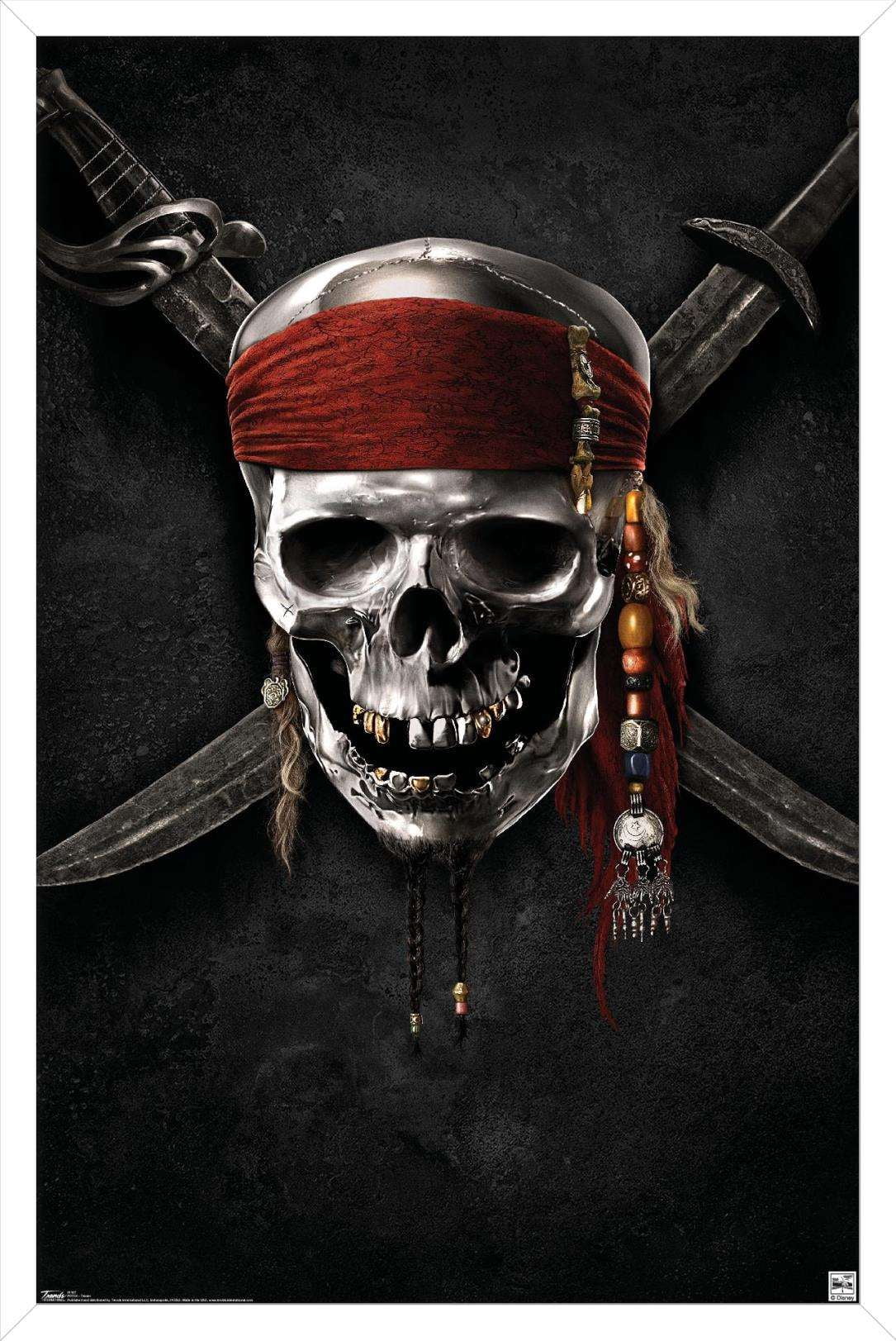 Disney Pirates of the Caribbean: On Stranger Tides - Teaser One Sheet Wall Poster, 14.725" x 22.375", Framed