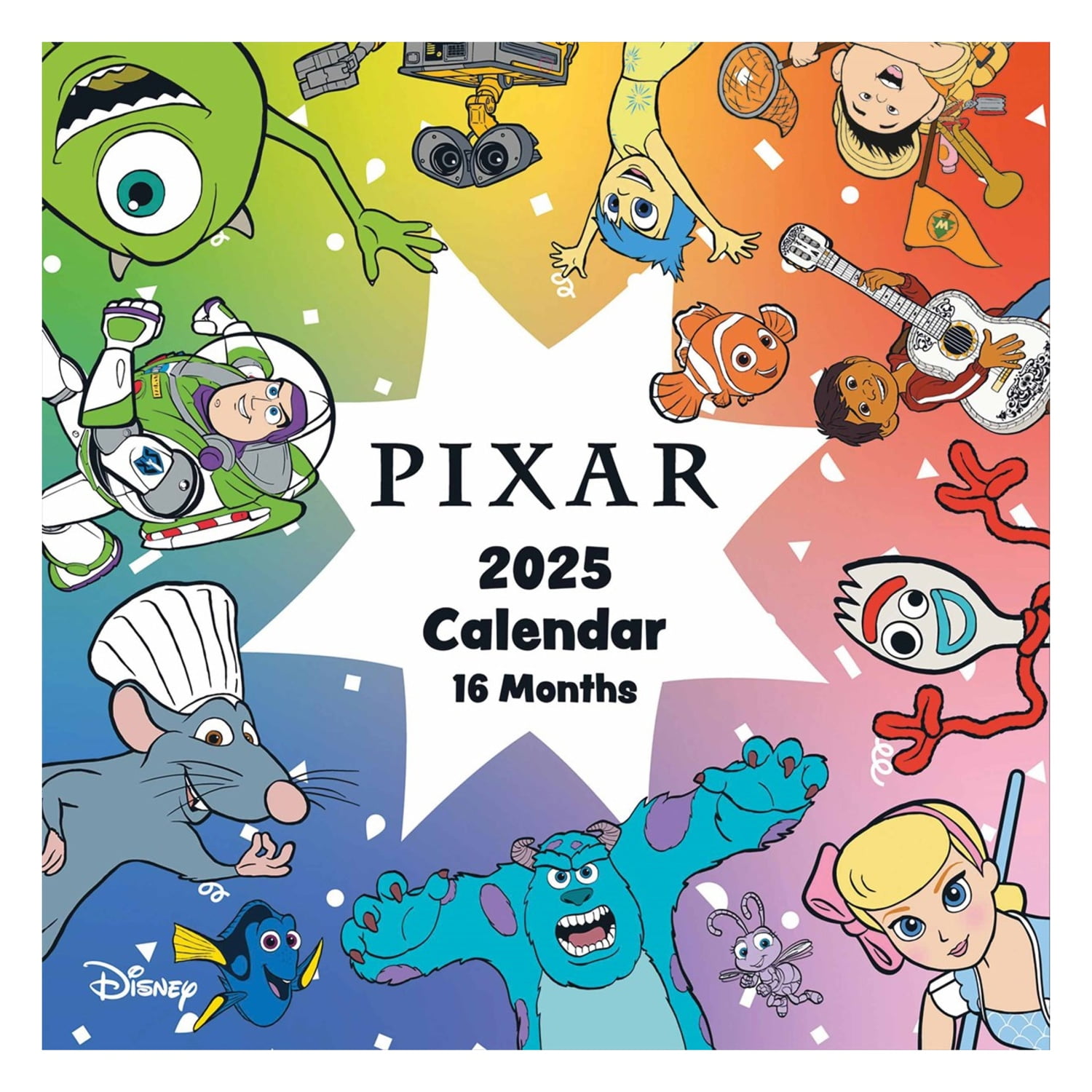 Disney Pixar 2025 Character Wall Calendar