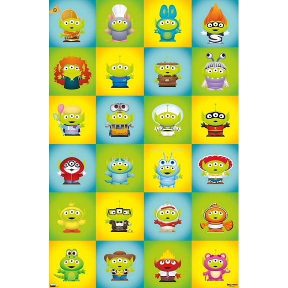 Disney Pixar - Aliens Group Wall Poster, 14.725" x 22.375"