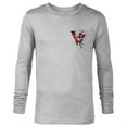 thumbnail image 1 of Disney & Pixar Alphabet Monogram Incredibles Letter V Violet - Long Sleeve T-Shirt for Men - Customized-Athletic Heather, 1 of 5