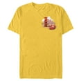 thumbnail image 1 of Disney & Pixar Alphabet Monogram Letter L Lightning McQueen - Short Sleeve Blended T-Shirt for Adults - Customized-Yellow, 1 of 5