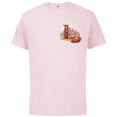 thumbnail image 1 of Disney & Pixar Alphabet Monogram Letter L Lightning McQueen - Short Sleeve Cotton T-Shirt for Adults - Customized-Soft Pink, 1 of 5