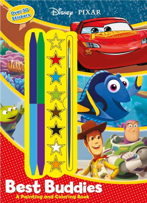 Disney Pixar Best Buddies: A Painting And Coloring Book With Stickers