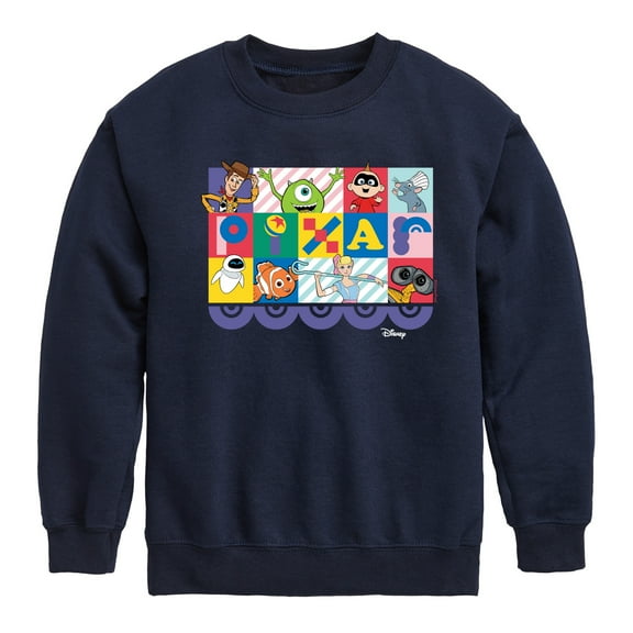 Disney - Pixar Block - Toddler & Youth Crewneck Fleece Sweatshirt