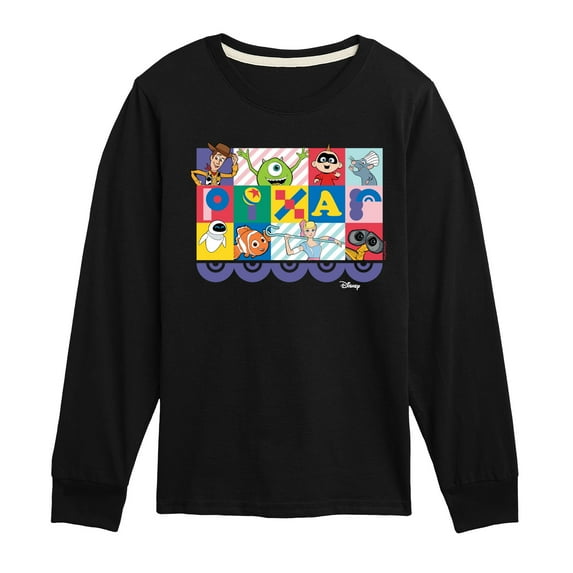 Disney - Pixar Block - Toddler & Youth Long Sleeve Graphic T-Shirt