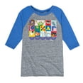 thumbnail image 1 of Disney - Pixar Block - Toddler & Youth Raglan Graphic T-Shirt, 1 of 4
