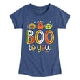 thumbnail image 1 of Disney Pixar - Boo To You - Toddler & Youth Girls Short Sleeve Graphic T-Shirt, 1 of 5