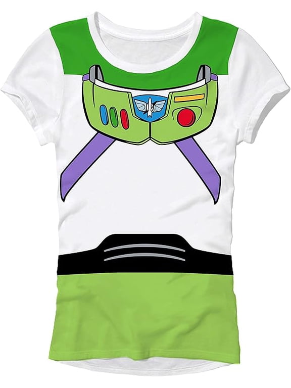 Disney Pixar Buzz Lightyear Costume Juniors T-Shirt (Small)