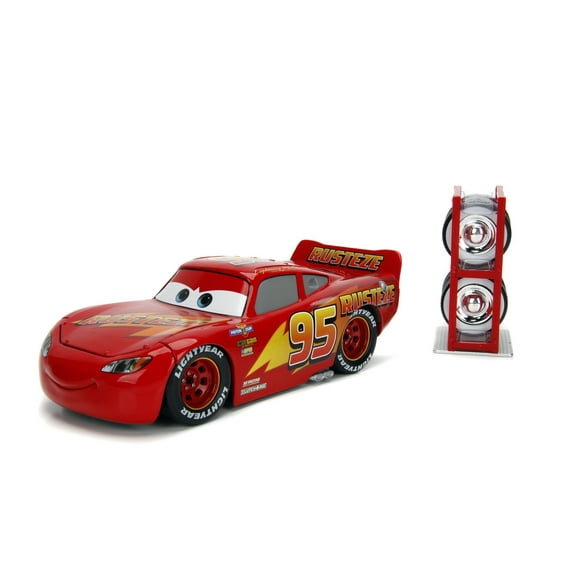 Disney Pixar Cars 1:24 Lightning McQueen Ramone Wrap Play Vehicle with Extra Tire Rack