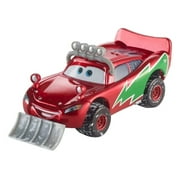 Disney / Pixar Cars Metal Lightning McQueen with Snow Plow Diecast Car