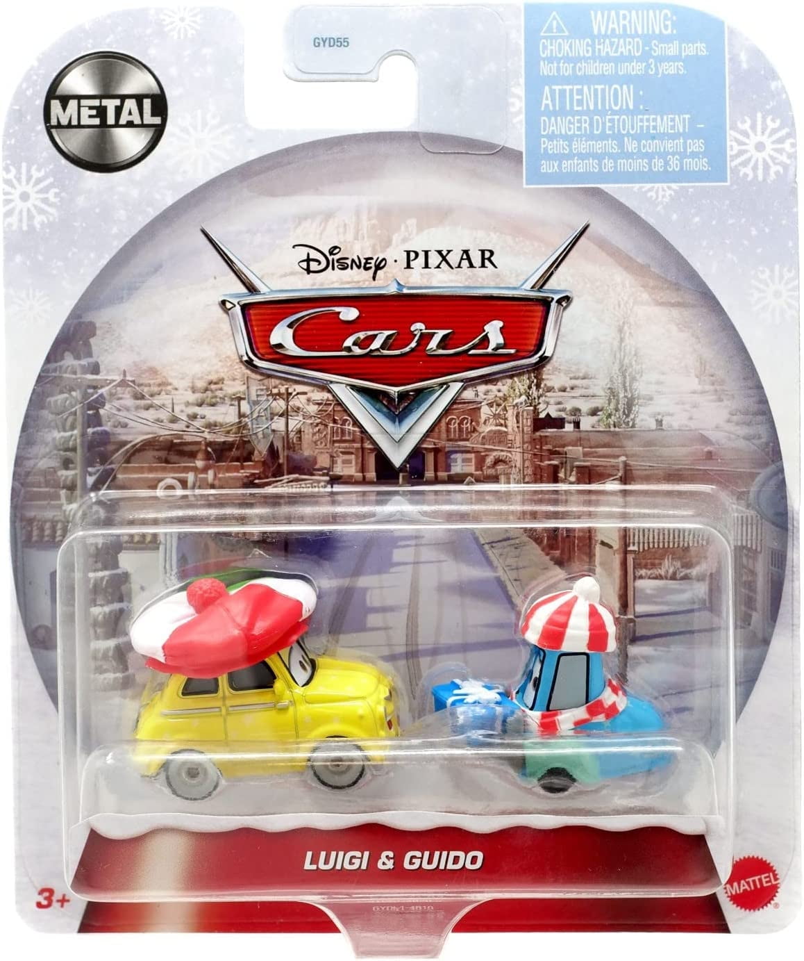 Disney Pixar Cars 1:55 Luigi & Guido Winter Diecast