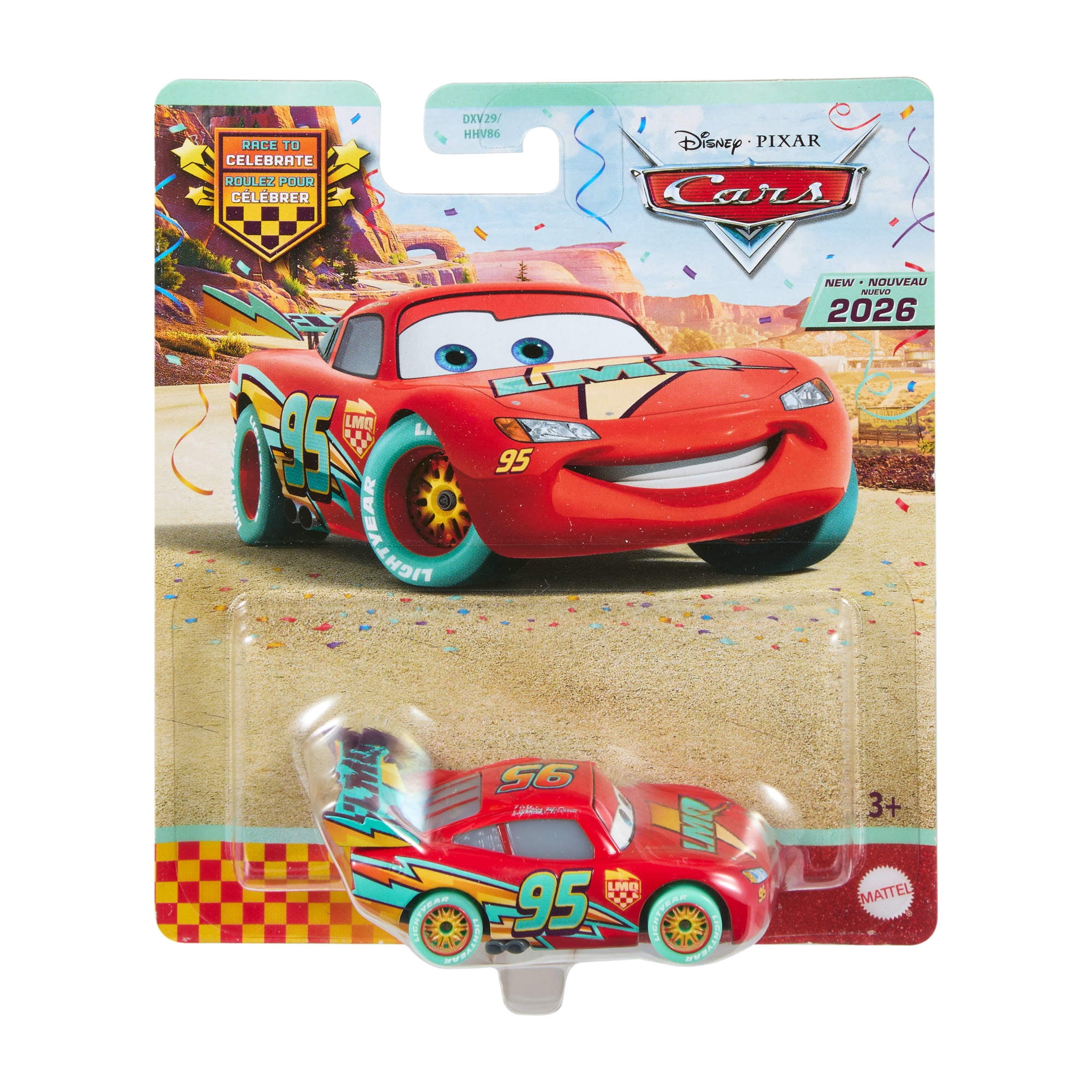 Disney Pixar Cars 1:55 scale Die-Cast Car & Truck Play Vehicle for Kids 3+ Years (1 Car; Style May Not Be Pictured)