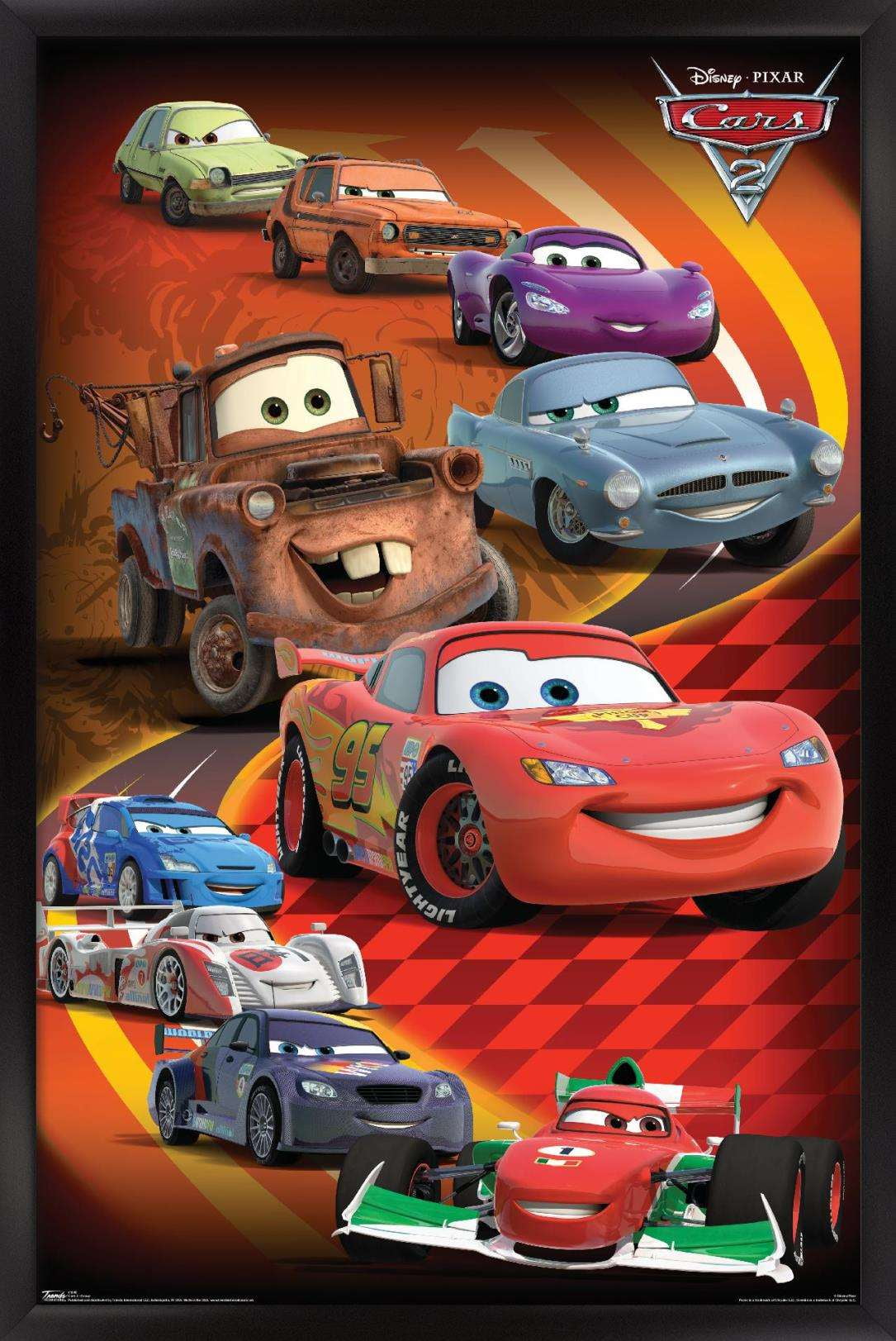 Poster Géant XXL Disney Cars 2 - intissé 360x270 cm