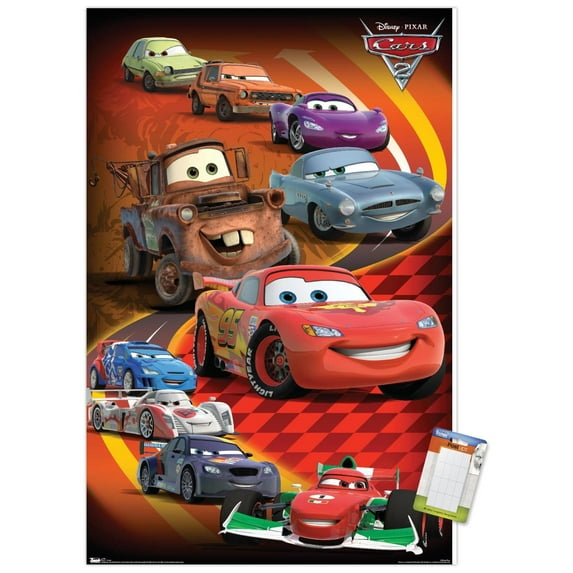 Disney Pixar Cars 2 - Group Wall Poster, 22.375" x 34"