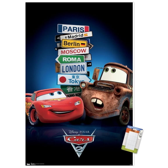 Disney Pixar Cars 2 - One Sheet Wall Poster, 22.375" x 34"