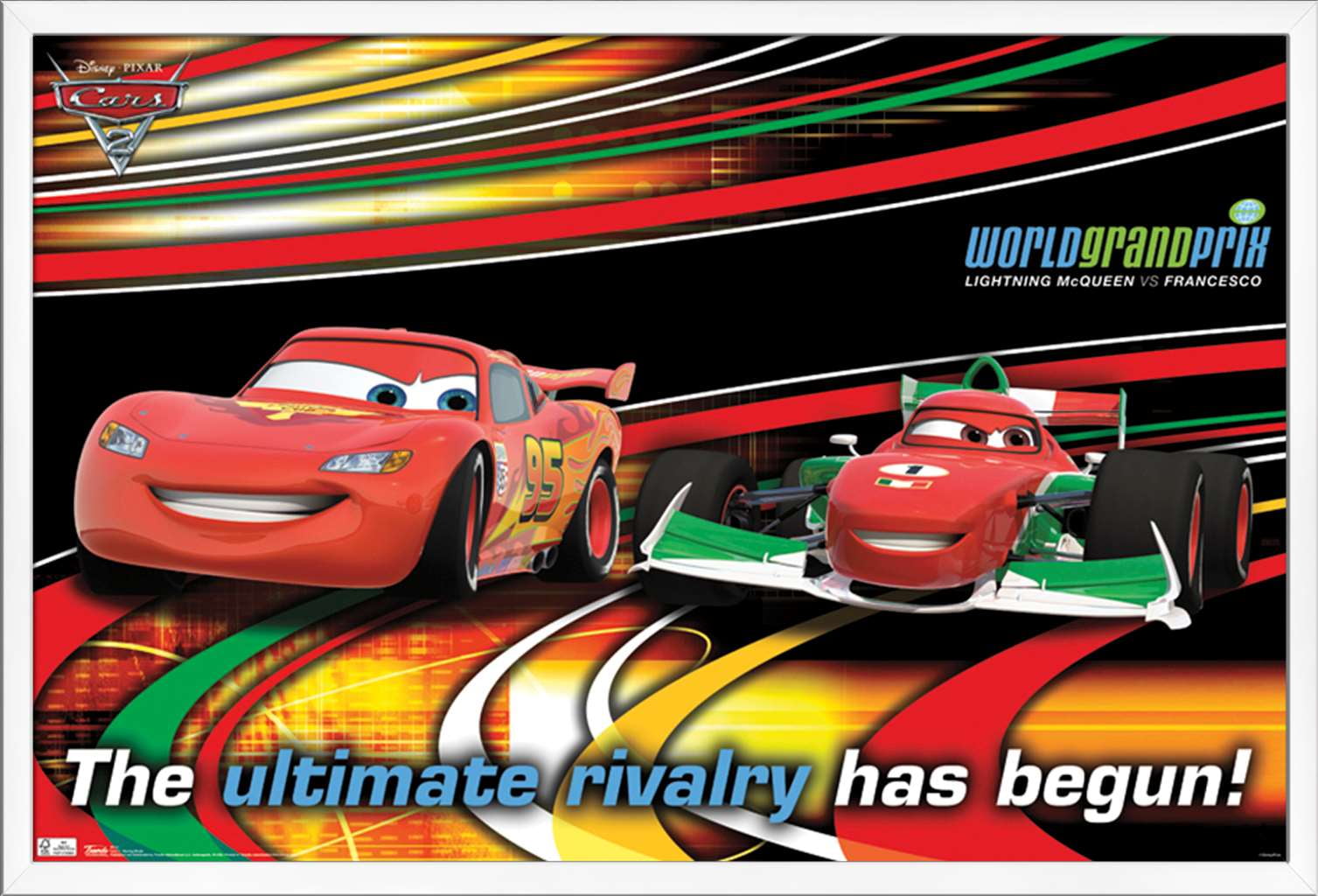 Disney Pixar Cars 2 - Racing Rivals Wall Poster, 22.375