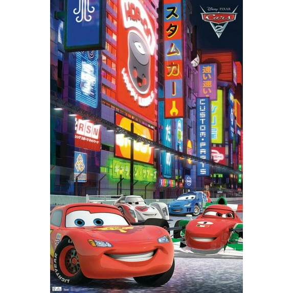 Disney Pixar Cars 2 - Racing Wall Poster, 22.375" x 34"