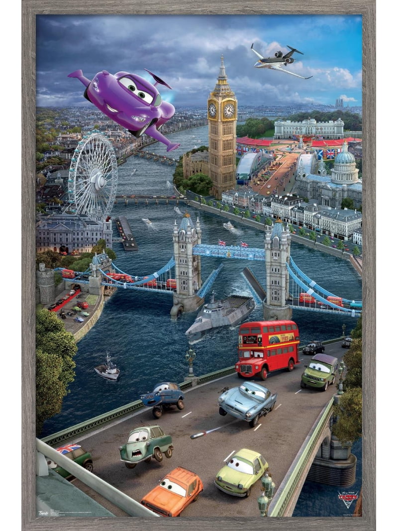 Disney Pixar Cars 2 - Triptych 2 Wall Poster, 22.375