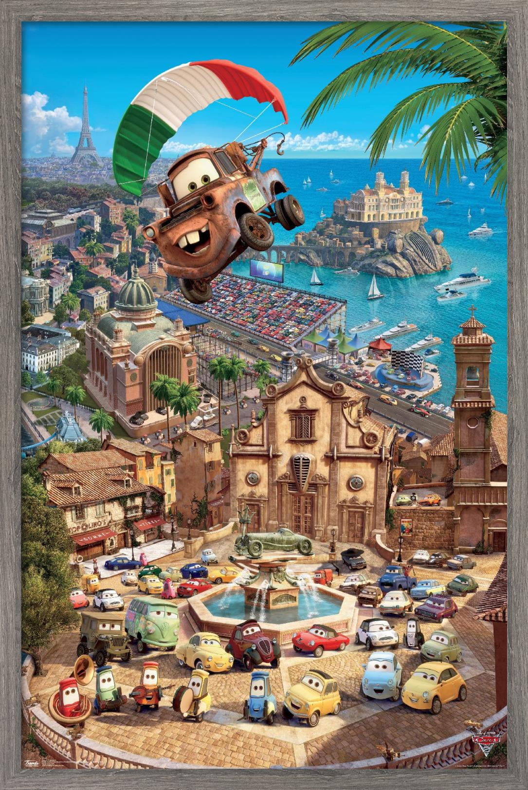 Disney Pixar Cars 2 - Triptych 3 Wall Poster, 14.725
