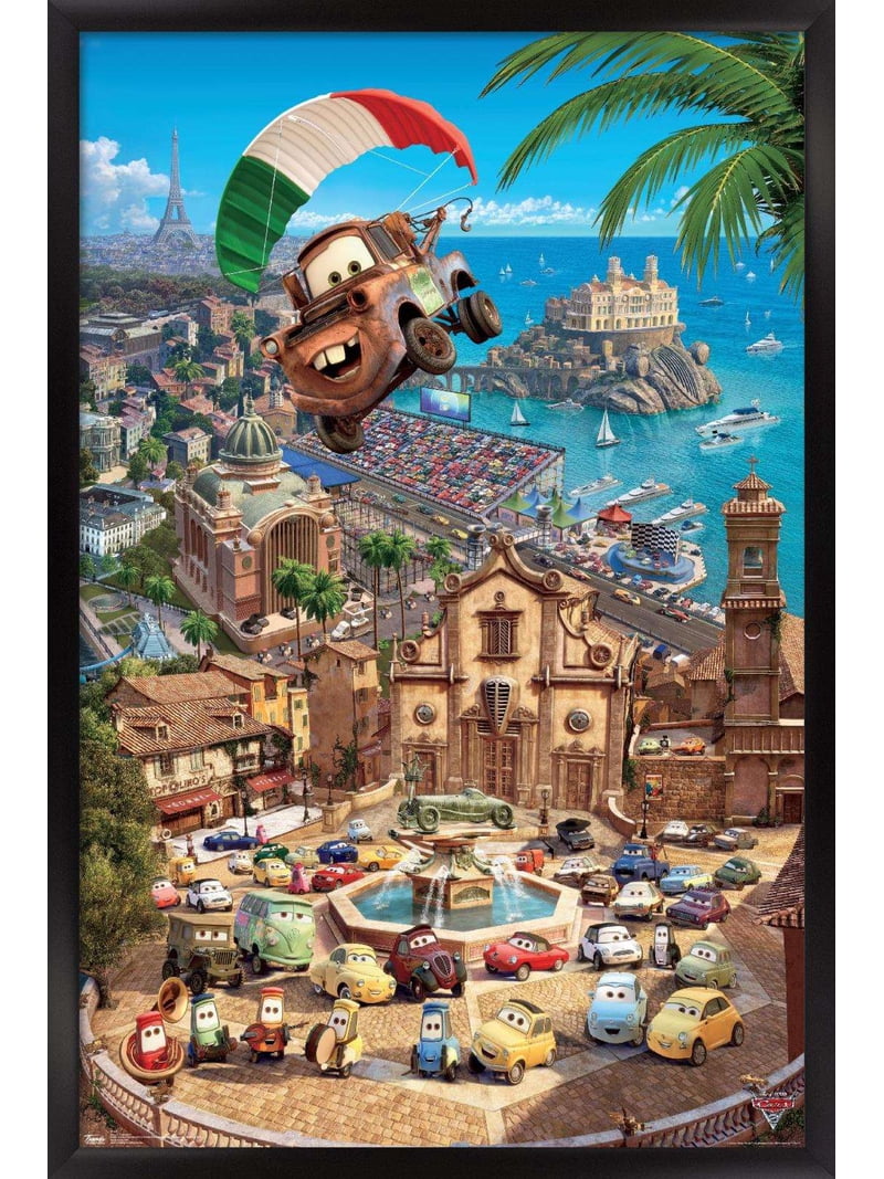 Disney Pixar Cars 2 - Triptych 3 Wall Poster, 14.725