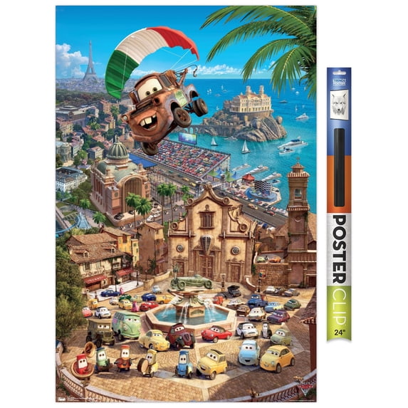Disney Pixar Cars 2 (2011) - Triptych 3 Wall Poster, 22.375" x 34"