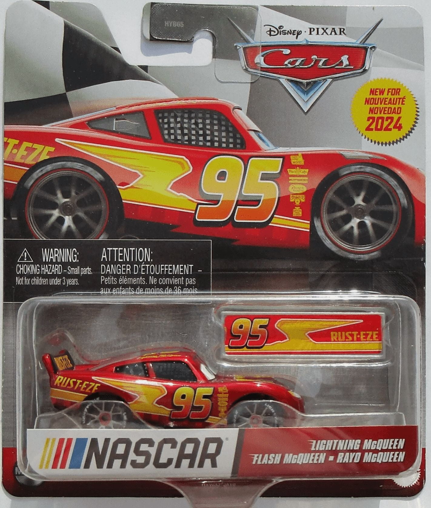 Disney Pixar Cars 2024 NASCAR #95 LIGHTNING McQUEEN Metal 1:55 Scale Diecast