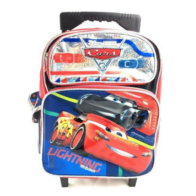 Disney Pixar Cars 3 Boys 12" Small School Rolling Backpack - Lightning Mcqueen