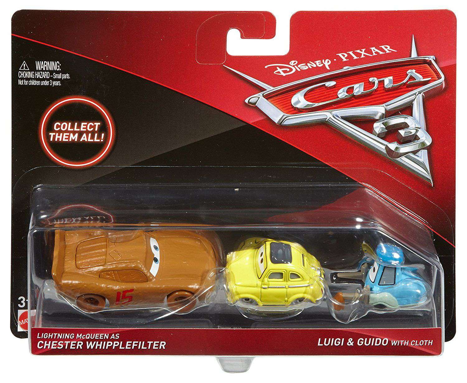 Disney Pixar Cars　マテル　 ルイージ & グイード 　セット Disney Cars Cars 3 Lightning McQueen as Chester