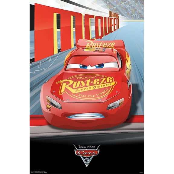 Disney Pixar Cars 3 - Lightning Wall Poster, 22.375" x 34"