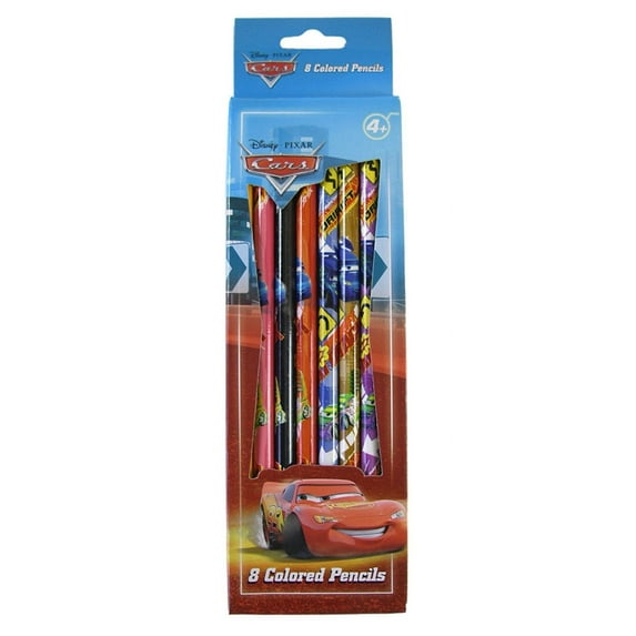 Disney Pixar Cars 8pc Cars Color Pencil Set - Cars Colored Pencils Pack