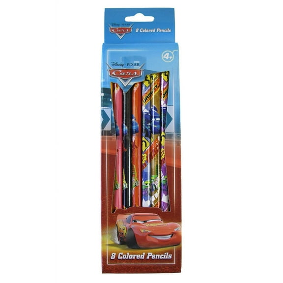 Disney Pixar Cars 8pc Cars Color Pencil Set - Cars Colored Pencils Pack