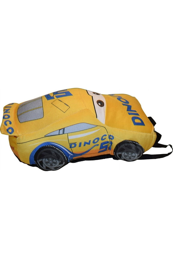 Disney Pixar Cars Amazing Cruz Ramirez Toddler 15" Plush Backpack Portable Pillow Toy