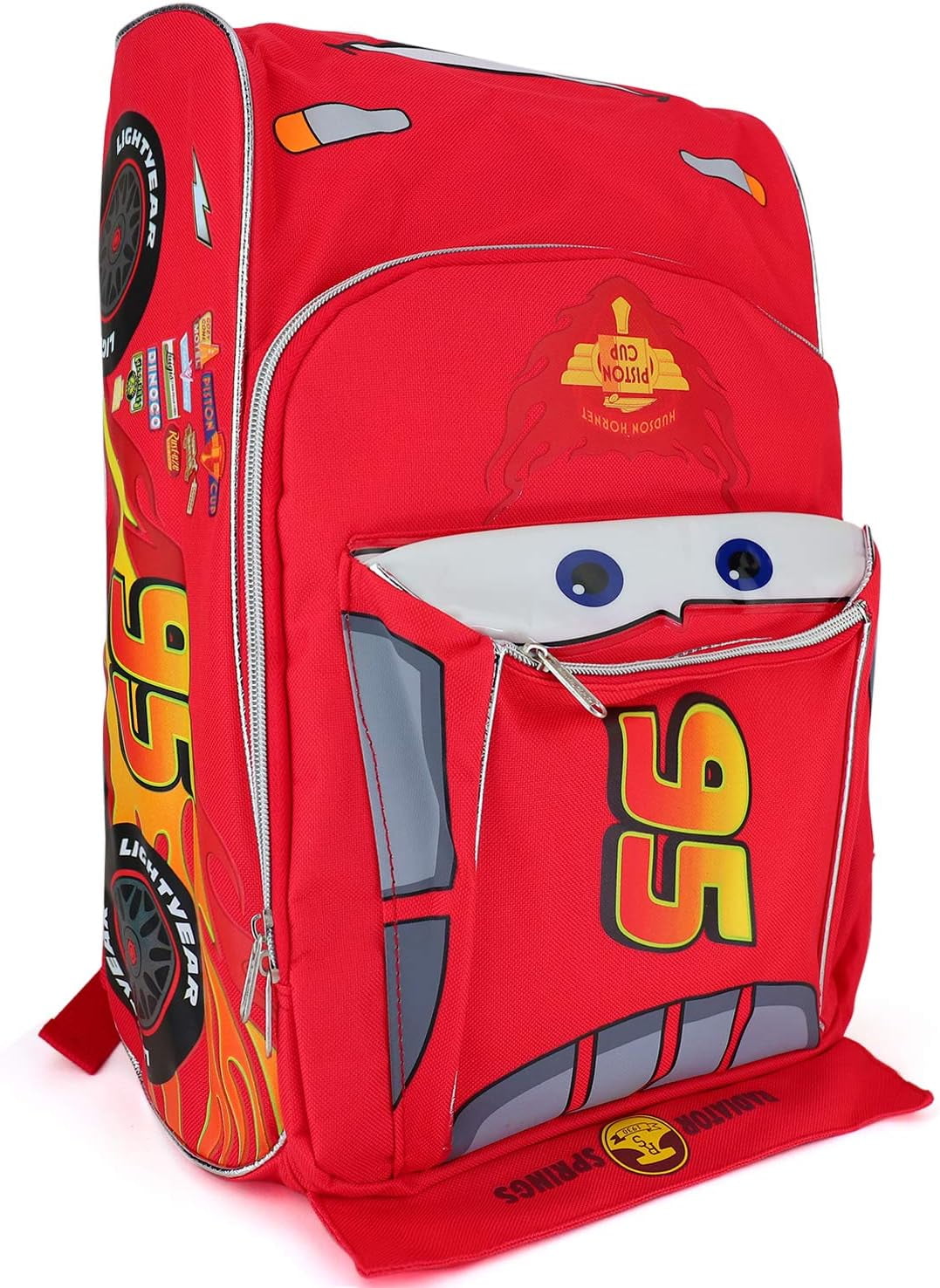 Disney Pixar Cars Kids School Book Bag Red 16 Inch Backpack Walmart
