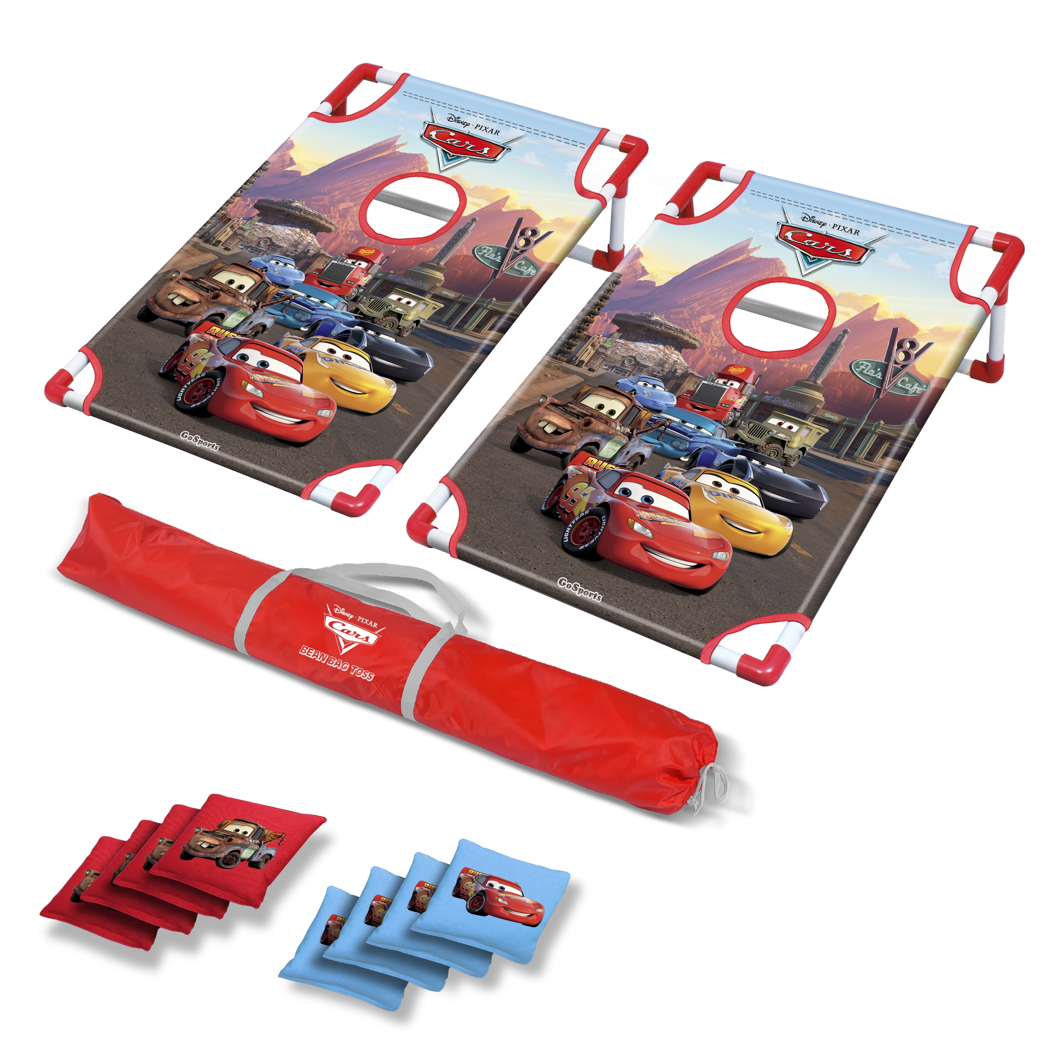 Disney Pixar Cars Bean Bag Toss Game Set by GoSports Includes 8 Bean