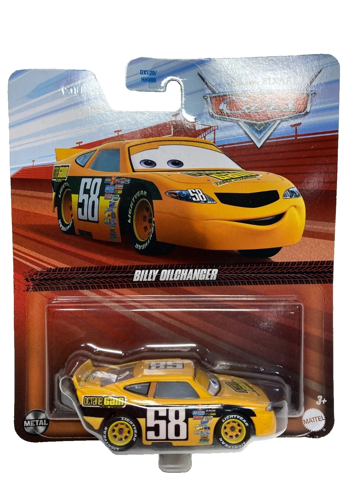 Disney Pixar Cars Billy Oilchanger Octane Gain 58 Piston Cup Race