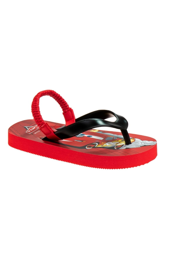 Pixar Cars Boy Flip Flops with back strap