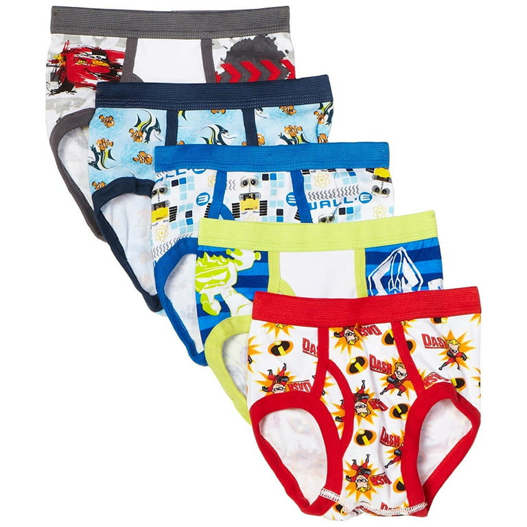 Disney Pixar Cars Boys' Briefs Underwear, 5 Pack 100% Combed Cotton (Little  Boys & Big Boys) (Models May Vary)