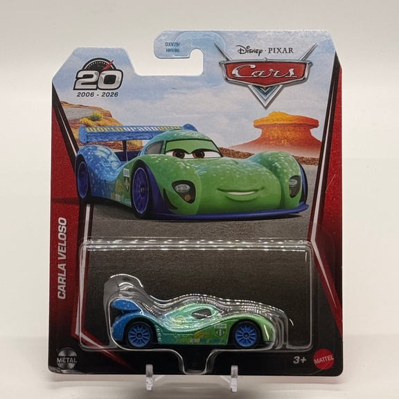 Disney Pixar Cars Carla Veloso 20th Anniversary 2026 Die-Cast 1:55 Scale Vehicle