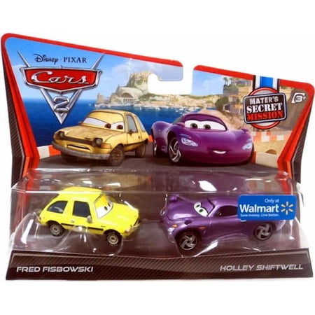 Disney / Pixar Cars Cars 2 Fred Fisbowski & Holley Shiftwell Diecast Car 2-Pack