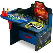 Disney Cars Kids Wood Low Back Indoor Residential Storage Task chairs, Storage Bin, Cup Holder, (Set of 1)