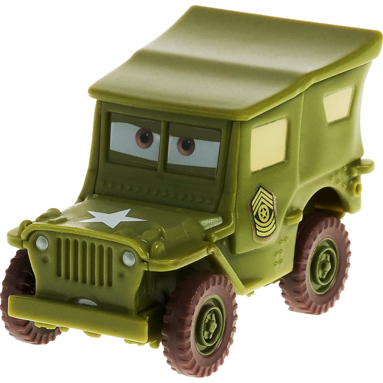 Disney Pixar Cars Color Changers Sarge Toy Truck, 1:55 Scale Disney Pixar Cars Color Changers Sarge Toy Truck, 1:55 Scale