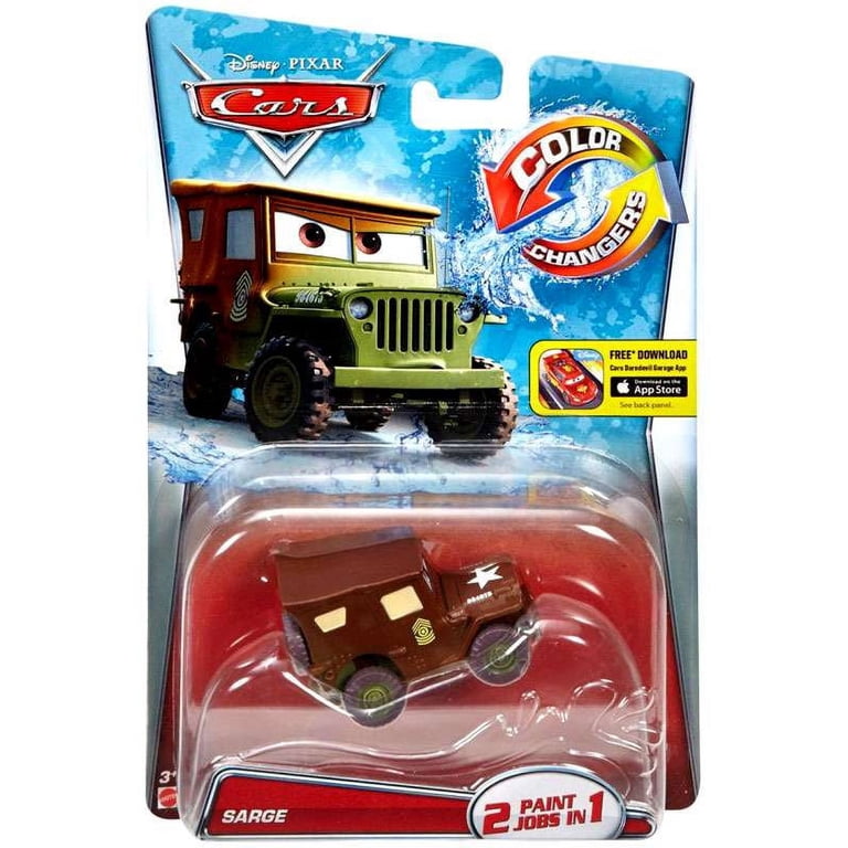 Cars 2 Color Changers Sarge ミニカー Disney/Pixar Cars Color Changers Sarge Vehicle - Walmart.com