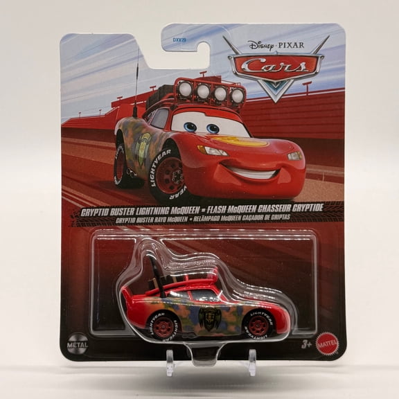 Disney Pixar Cars Cryptid Buster Lightning McQueen Diecast 1:55 Scale Metal Vehicle